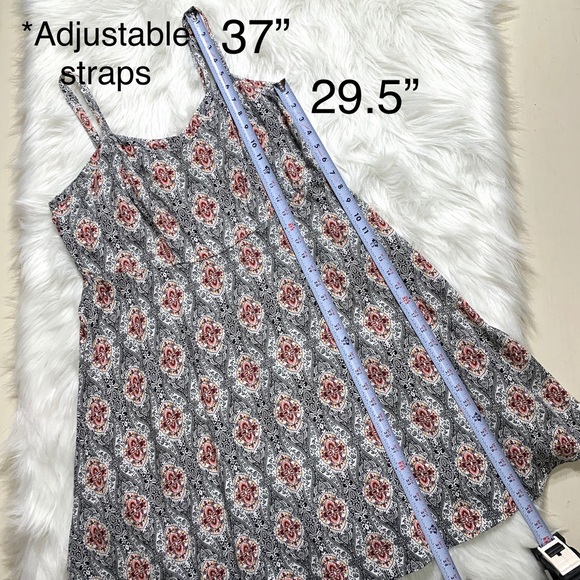 SOLD-Torrid Abstract Print Empire Waist Sun Dress - Picture 8 of 8